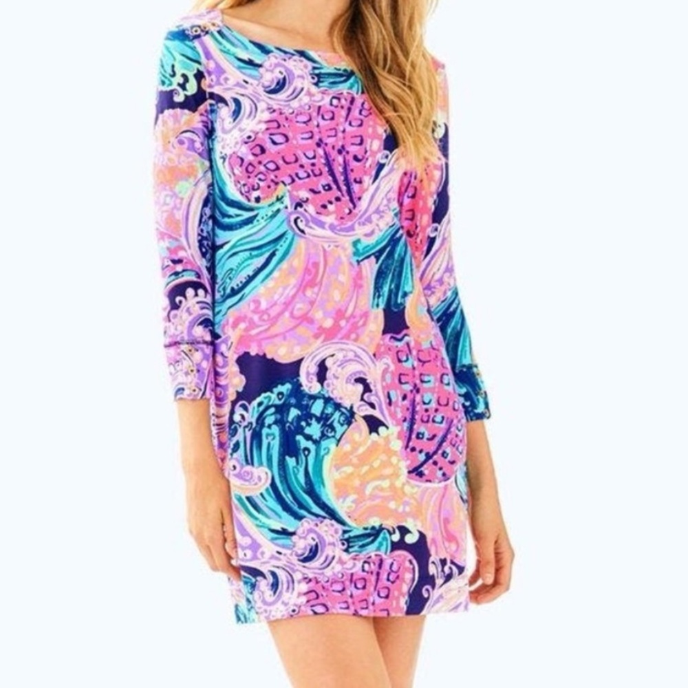 Lilly Pulitzer Sophie Dress XS 3/4 Sleeve -‎ Vibrant & Elegant Style
